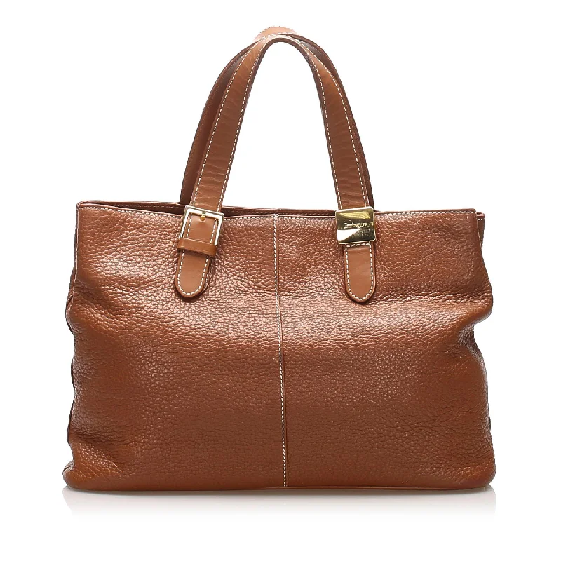 Burberry Leather Handbag (SHG-12049)