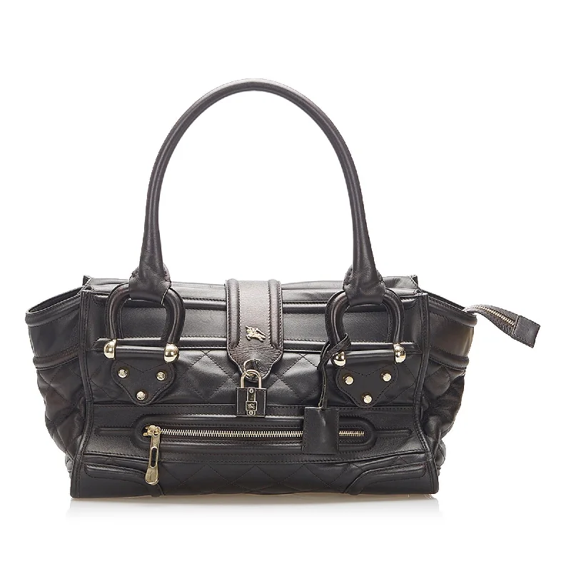 Burberry Manor Quilted Leather Bag (SHG-16484)