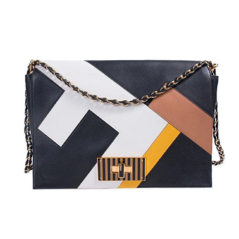 Fendi Pequin Claudia Large Flap