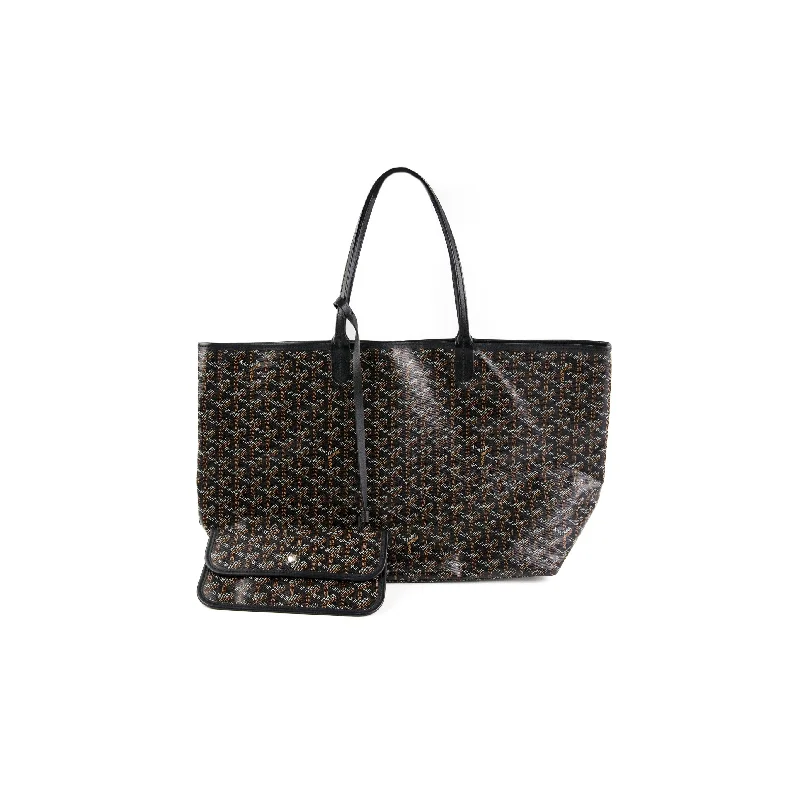 Goyard St Louis PM Black Shoulder Tote