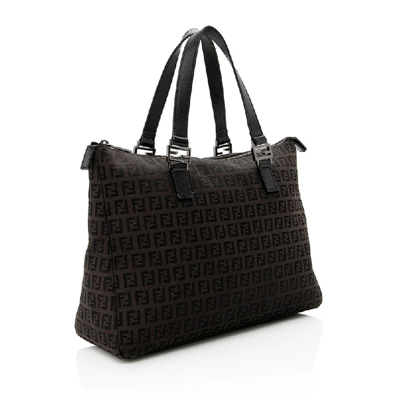 Fendi Zucchino FF Handle Tote - FINAL SALE (SHF-16214)