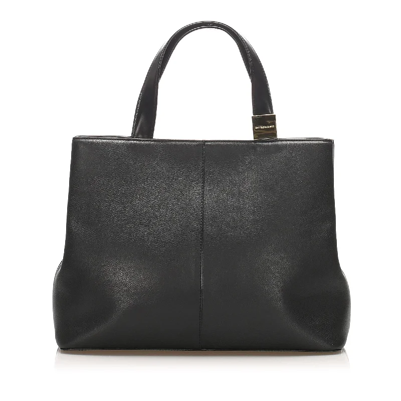 Burberry Leather Tote Bag (SHG-15427)