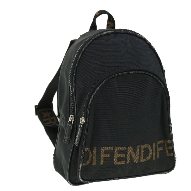 FENDI Backpack Nylon Black  50596