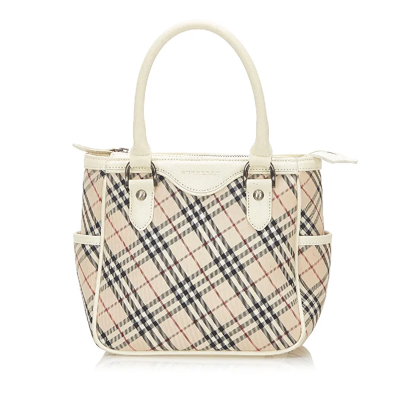 Burberry Nova Check Canvas Handbag (SHG-18819)