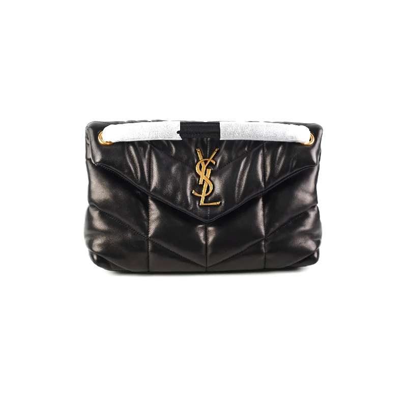 Saint Laurent Puffer Small Black Shoulder Bag