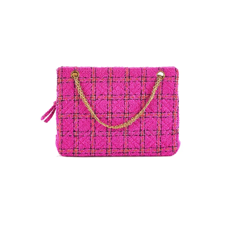 Chanel Seasonal Pink Tweed Shoulder Bag