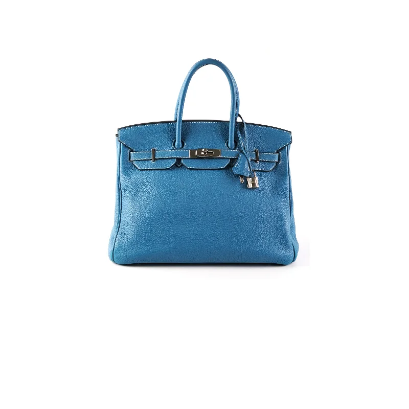 Hermes Birkin 35 Blue Jean Togo Stamp O Square (2011)