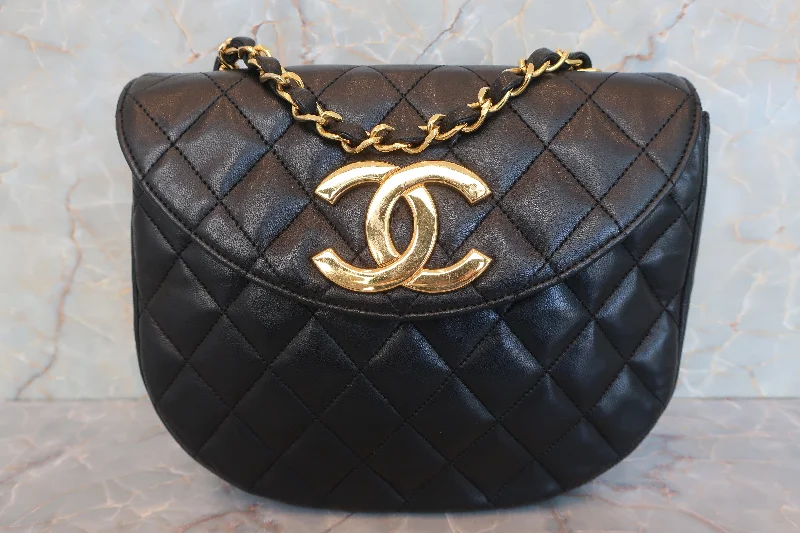 CHANEL/シャネル デカココチェーンショルダーバッグ ラムスキン ブラック/ゴールド金具 ショルダーバッグ 600090253