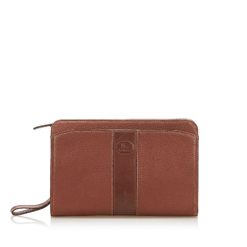 Burberry Leather Clutch Bag (SHG-18817)