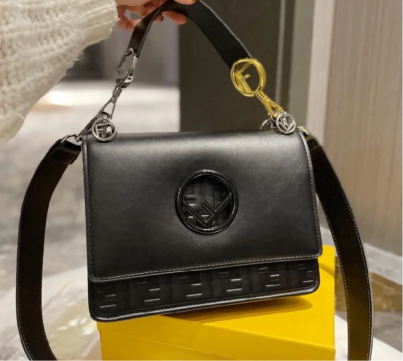 New leather black Fendi handbag