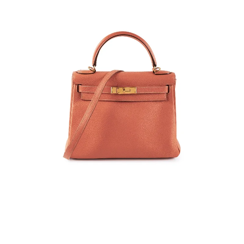 Hermes Kelly 28 Clemence Crevette Stamp Q Square (2013)