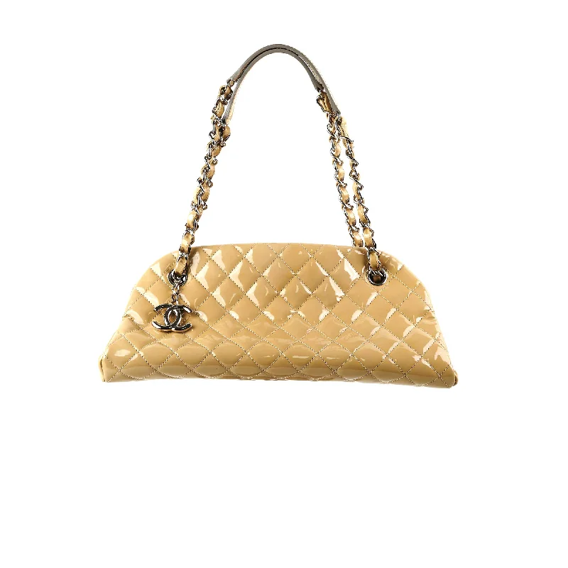 Chanel Mademoiselle Sage Patent Bowler Bag